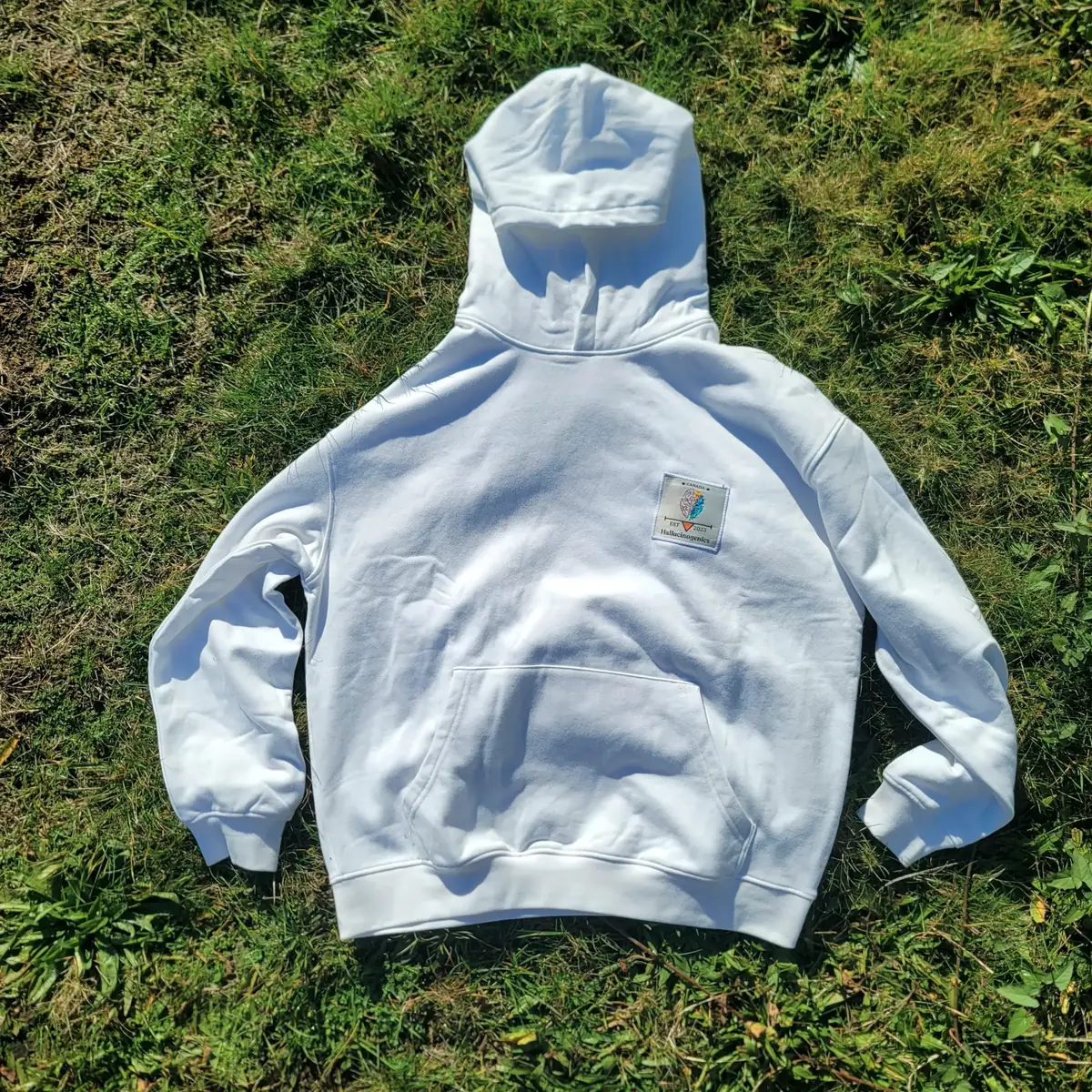 white hg sweater front