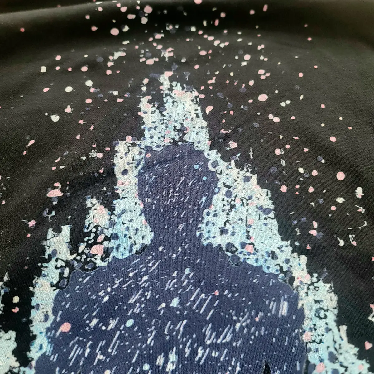 hg sweater design closeup black