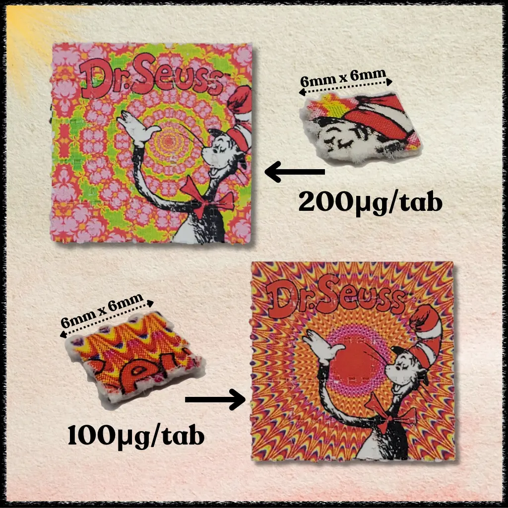 lsd 25 drseuss sheet