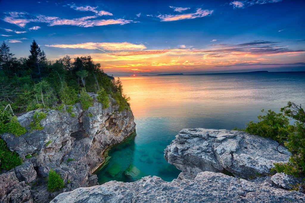 7 Magic Mushroom Experiences in Ontario: Unveiling Nature's Magic 2 Cliffs of Bruce Peninsula National Park, experience Ontarios vast nature with magic mushrooms in ontario